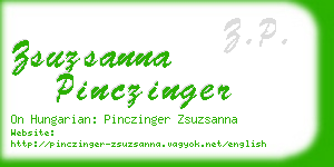 zsuzsanna pinczinger business card